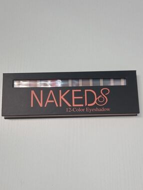 NAK 12-Color Eyeshadow Palette — Neutral Browns & Warm Pinks
